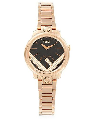 Fendi Run Away 28mm Stainless Steel Bracelet Watch - White