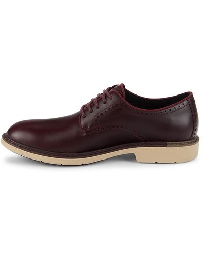 Cole Haan Goto Leather Perforated Brogues - Brown