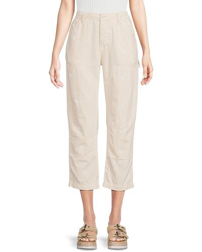 NSF Hodges Carpenter Cropped Trousers - Natural