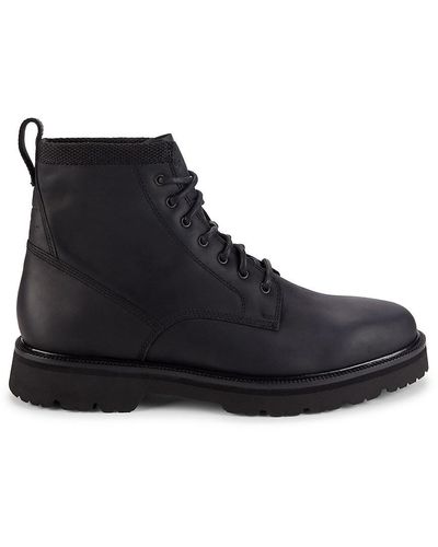 Cole Haan Leather Ankle Boots - Black