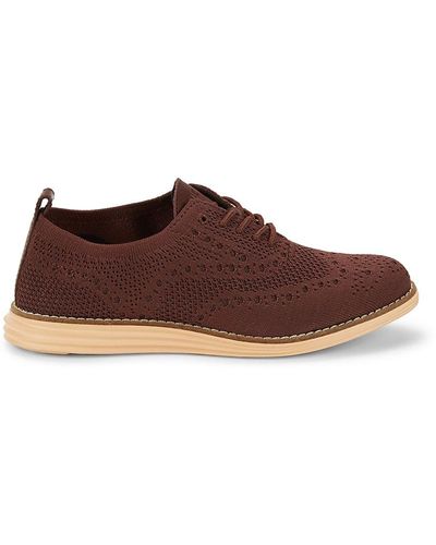Cole Haan Wingtip Oxford Sock Shoes - Brown