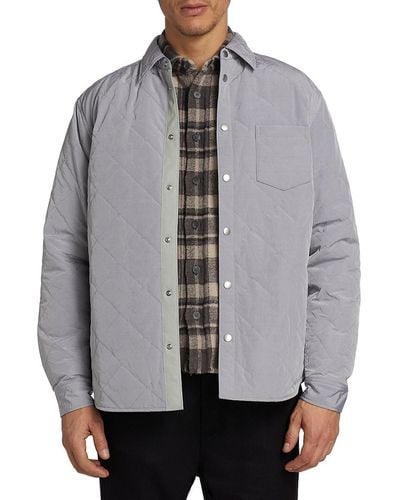 John Elliott Jupiter Nylon Shirt Jacket - Grey