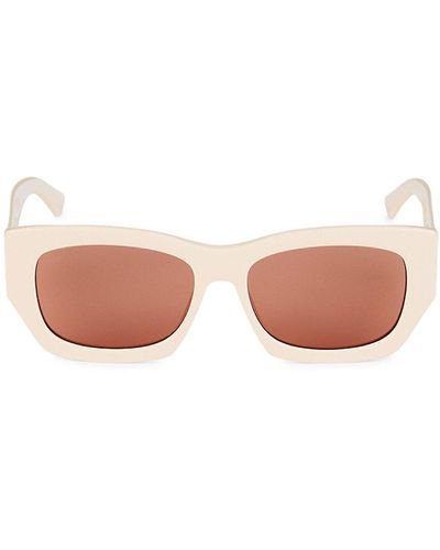Jimmy Choo 56mm Rectangle Sunglasses - Pink