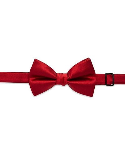 Saks Fifth Avenue Saks Fifth Avenue Silk Pre Tied Bow Tie - Red