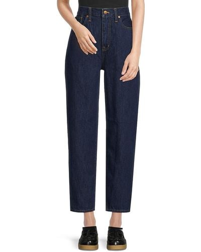 Madewell Baggy Tapered Dark Wash Jeans - Blue