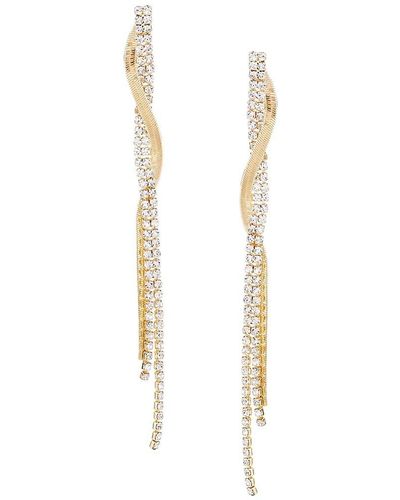 Shashi Anouk 14k Gold Plated & Cubic Zirconia Drop Earrings - White