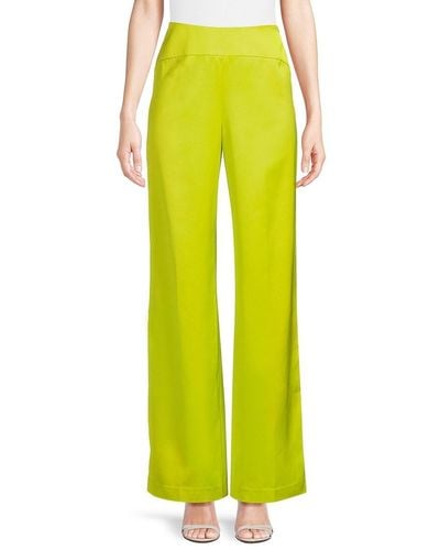 Tanya Taylor Andy Wide Leg Trousers - Yellow