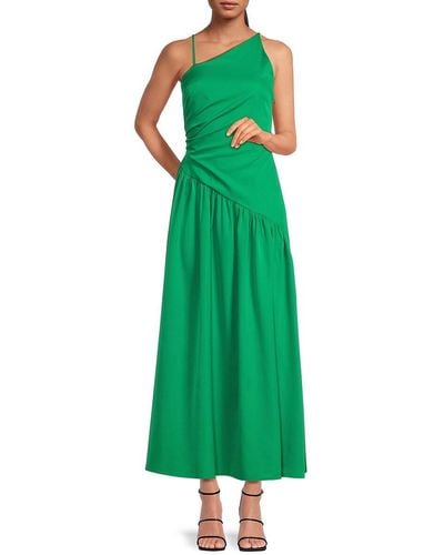 AREA STARS Janis Drop Waist Maxi Dress - Green