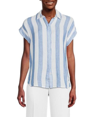 Rails Jamie Striped Shirt - Blue