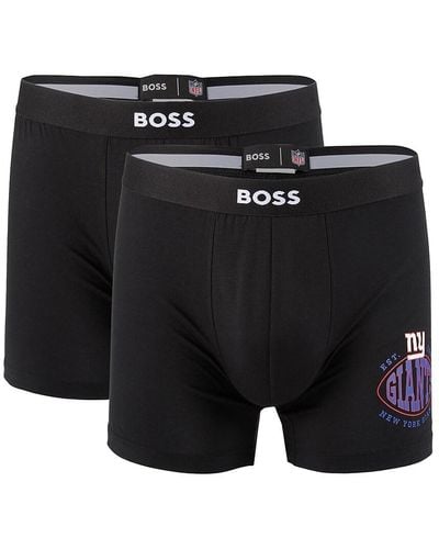 BOSS Hugo X Nfl 2-Piece Ny Giants Boxer Briefs - Black