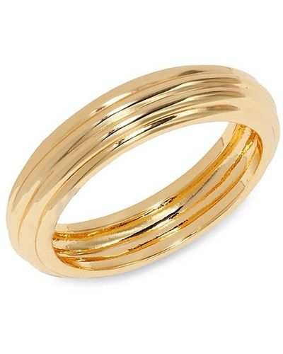 Shashi Deco 14k Goldplated Ring - Metallic