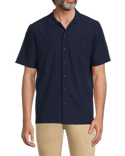Onia 'Versatility Camp Collar Shirt - Blue