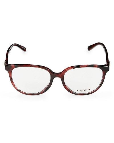 COACH 17Mm Oval Eyeglasses - Multicolour