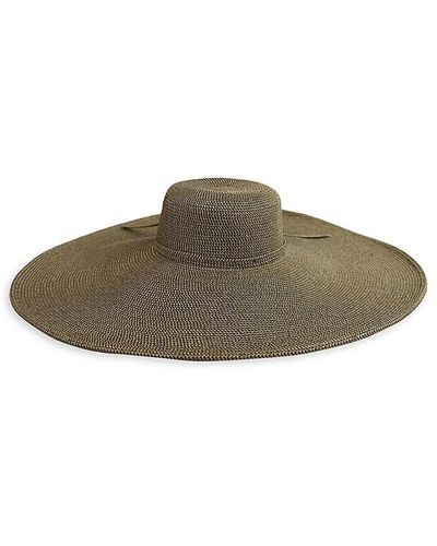 San Diego Hat Ribbon Floppy Sun Hat - Brown