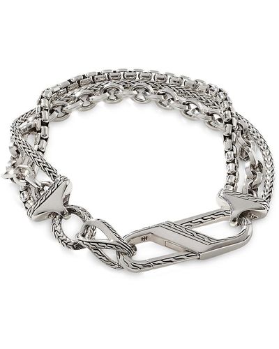 John Hardy Asli Silver Link Bracelet - Metallic