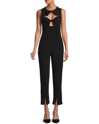 Black Halo Zita Bow Slim Leg Jumpsuit - Black