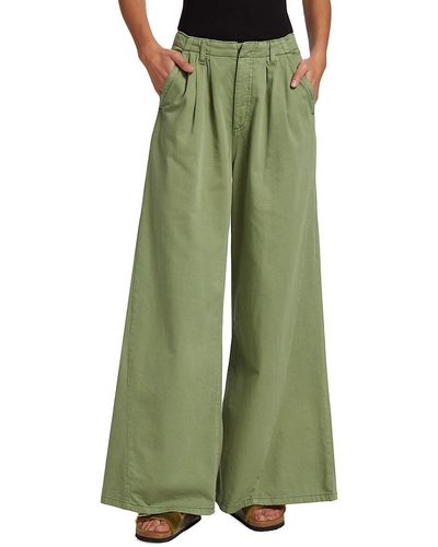 Free People Light As Spring Palazzo Pants - Green