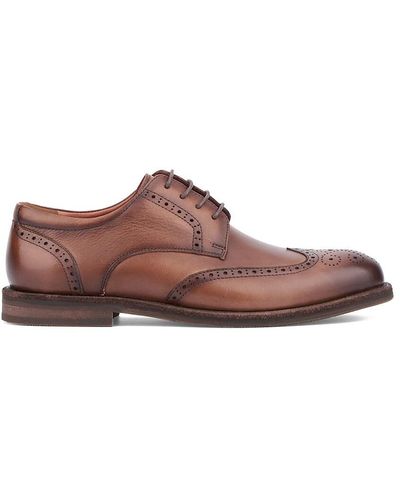 Vintage Foundry Irwin Leather Derby Shoes - Brown