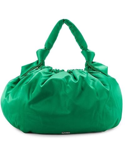 Ganni Bow Shoulder Bag - Green