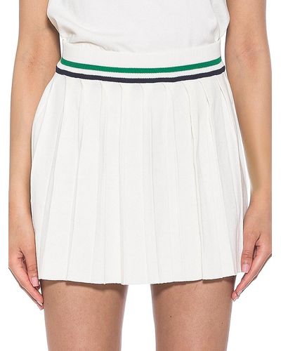 Alexia Admor Serena Pleated Tennis Skirt - White