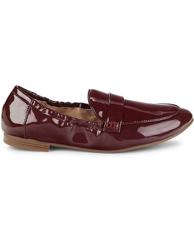 Charles David Bryce Patent Ballet Loafers - Purple