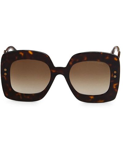 Bottega Veneta 50mm Square Sunglasses - Brown