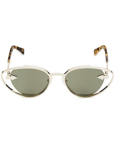 Karen Walker Kissy Kissy 51mm Cat Eye Sunglasses - Green