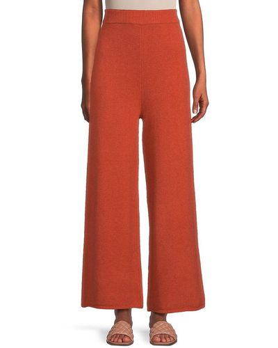 NSF Jansen Wool Blend Wide Leg Trousers - Natural