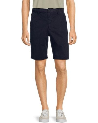 French Connection Flat Front Chino Shorts - Blue