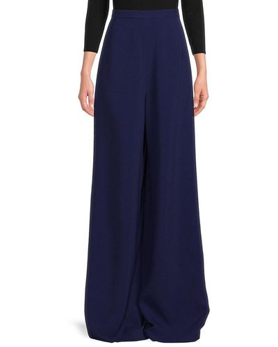 Andrew Gn High Rise Wide Leg Pants - Blue