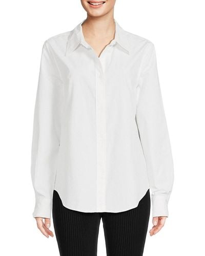Solid & Striped Lauren Button Down Shirt - White