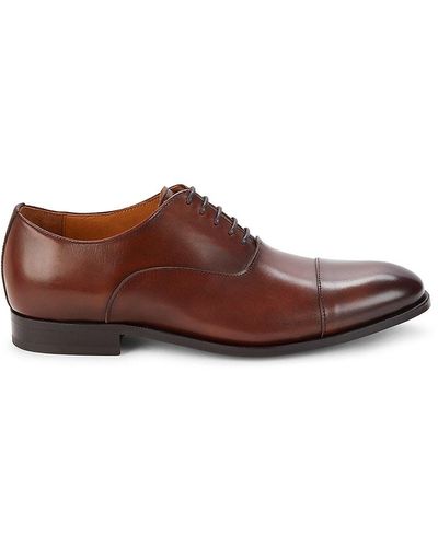 Saks Fifth Avenue Saks Fifth Avenue William Leather Oxfords - Brown