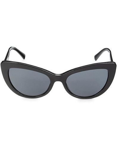 Versace Ve4388 54mm Retro Cat Eye Sunglasses - Black