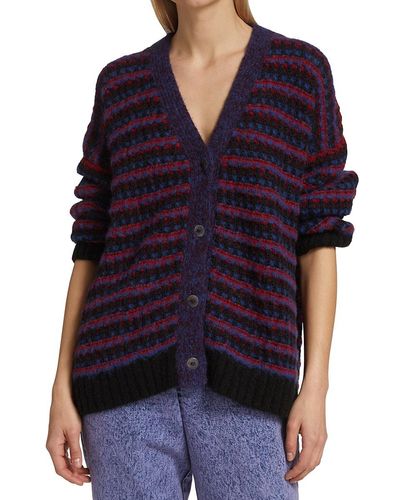 Rachel Comey Shushi Alpaca-blend Cardigan - Purple