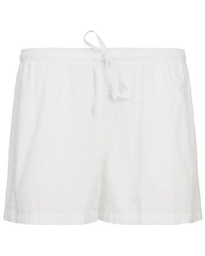 Blanca Kate Cotton Drawstring Shorts - White