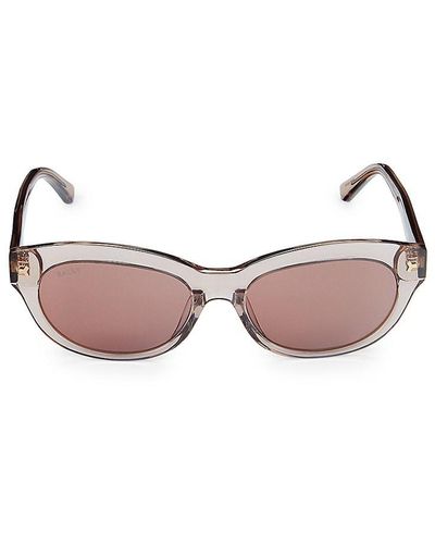 Bally 54mm Oval Sunglasses - Pink