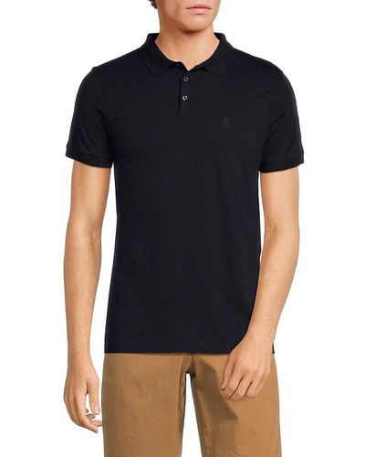 French Connection 'Solid Polo - Black