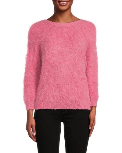 Ba&sh Styled Back Alpaca Wool Blend Jumper - Pink