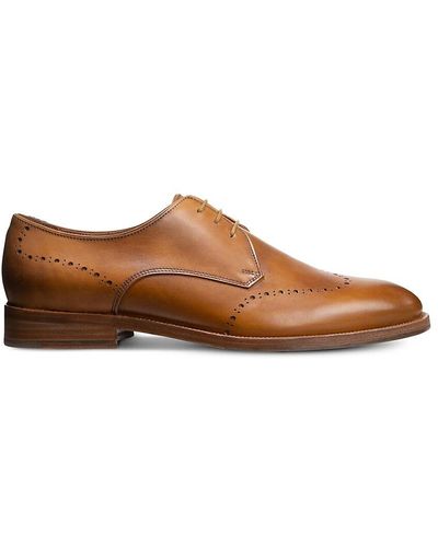 Allen Edmonds Lucca Brogue Leather Derby Shoes - Brown