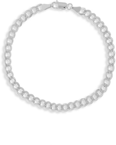 Saks Fifth Avenue Saks Fifth Avenue 14k Curb Chain Bracelet/4.95mm - White