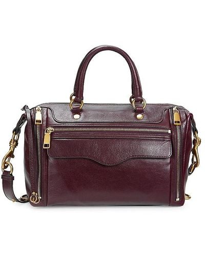 Rebecca Minkoff M. A.b 2.0 Leather Top Handle Bag - Purple