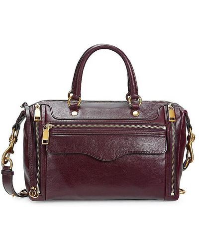 Rebecca Minkoff M.a.b 2.0 Leather Top Handle Bag - Purple