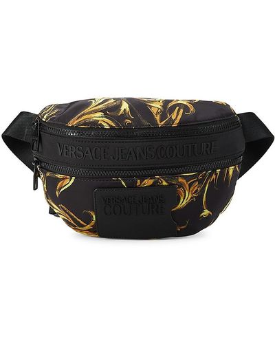 Versace Baroque Print Belt Bag - Black