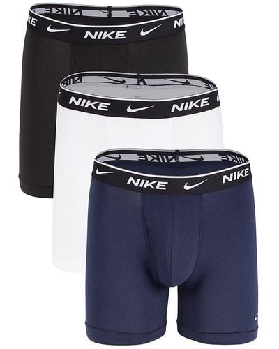 Nike 3-pack Logo Waist Boxer Briefs - Blue