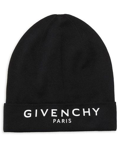 Givenchy Logo Cashmere Blend Beanie - Black