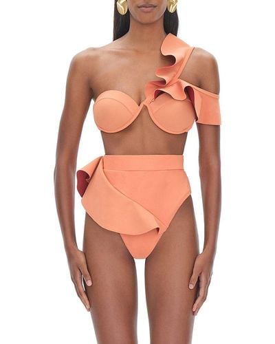 Andrea Iyamah Kiara Bikini Bottom - Orange