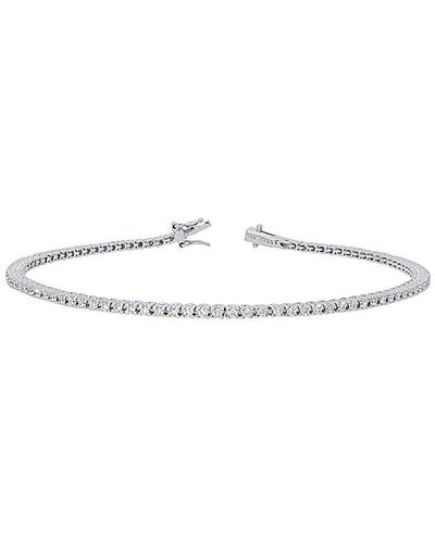 Nephora 14K Diamond Tennis Bracelet - White