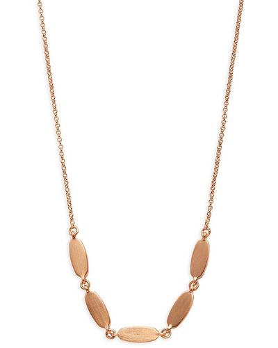 Kendra Scott Fern 14k Rose Goldplated Collar Necklace - Metallic