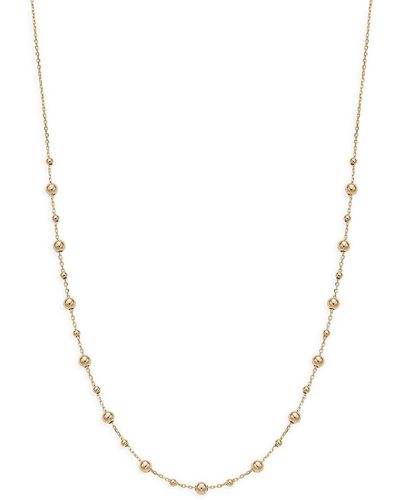 Saks Fifth Avenue 14k Yellow Gold Ball Station Chain Necklace - Natural