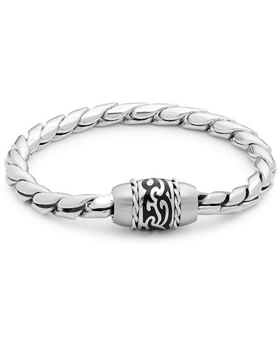 Saks Fifth Avenue Tattoo Stainless Steel Bracelet - White